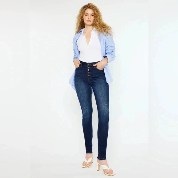 KanCan Candice High Rise Super Skinny Jeans - Curvy SZ 9/28 - Picture 1 of 7